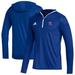 Men's adidas Royal Louisiana Tech Bulldogs Sideline Team Issued Hooded Long Sleeve T-Shirt