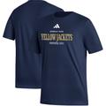 Men's adidas Navy Georgia Tech Yellow Jackets Sideline Fresh Short Sleeve T-Shirt