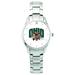 Women's Silver Ohio Bobcats Stainless Steel Bracelet Wristwatch