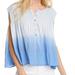 Free People Tops | Free People Little Bit Of Something Ombre Blouse | Color: Blue | Size: M