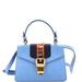 Gucci Bags | Gucci Sylvie Top Handle Bag Leather #111942g86b | Color: Blue | Size: W:8" X H:5.5" X D:3"