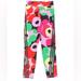 Adidas Bottoms | Adidas X Marimekko Gym Leggings Fun Colorful Prints Size 13/14 | Color: Green/Pink | Size: 14g