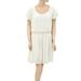 Free People Dresses | Free People Solid Tunic Mini Dress Ruffle Flowy Summer Cut Out Ivory M | Color: White | Size: M