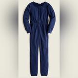 J. Crew Bottoms | J.Crew Crewcuts Girls French Terry Jumpsuit | Color: Blue | Size: 10g