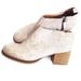 Anthropologie Shoes | Anthropoligie Stacked Heel Boots Urban Outfitters Cooperative Booties Size 9 | Color: Pink/White | Size: 9