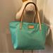 Kate Spade Bags | Kate Spade Tiffany Blue Nylon Kennedy Park Tote Bag | Color: Blue/Cream | Size: Os