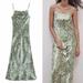 Zara Dresses | Green Slip Dress - Zara - Size L - Nwt | Color: Green | Size: L