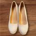 J. Crew Shoes | J Crew Shoes Heels Espadrille Wedge Beige Lebel | Color: Cream/Tan | Size: 7.5