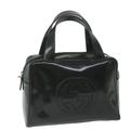 Gucci Bags | Gucci Interlocking Hand Bag Patent Leather Black Auth Ar11228 | Color: Black | Size: W10.6 X H7.5 X D3.1inch