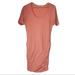 Athleta Dresses | Athleta Bodycon Maxi Dress Ruching Salmon Mt Tall | Color: Orange/Pink | Size: M