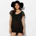 Urban Outfitters Pants & Jumpsuits | Kimchi Blue Urban Outfitters Sail Away Embroidered Romper Dress S New | Color: Black | Size: S