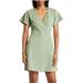 Madewell Dresses | Madewell Cross Front Flutter Sleeve Dress Dried Aloe Green {Qq27} | Color: Green | Size: M
