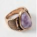 Free People Jewelry | Free People Rhonda Ring In Amethyst | Color: Purple/White | Size: 8