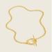 J. Crew Jewelry | J.Crew Holdern Circle Toggle Burnished Gold Necklace | Color: Gold | Size: Os