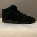 Nike Shoes | Mens 13 Nike Court Vision Mid Basketball Sneaker Triple Black Nubuck Cu6620 001 | Color: Black | Size: 13