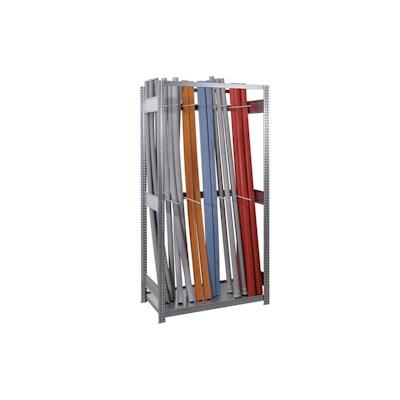 PROREGAL Vertikalregal einseitig FALKE Stecksystem | Grundregal | HxBxT 200x100x40cm | 1 Stahlfachboden | Fachlast 150kg | Verzinkt Image