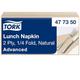 Tork Lunchservietten Natur, 1/4 falten, 2 lagig, 200 Servietten, 16.4cm x 16.3cm 477350