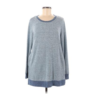 Pullover Sweater: Blue Tops - Women's Size Medium