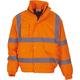 Yoko Men's Yk043/Hvp211 Hi Vis Classic Bomber Jacket - Orange, X-Large