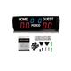 Scoreboard with Timer Clock, Portable Score Board Wireless Electronic Led Tennis Padel Digital Scoreboard For Games Volleyball/Basketball/Football/Ping Pong/Badminton,Score Keeper Nice Display With Br