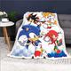 Doiicoon Sonic blankets cuddly blankets cuddly blankets 150 x 200 cm anime baby blanket 75 x 100 cm fleece blanket flannel fleece blanket, bedspread sofa blankets (1,130 x 150 cm)