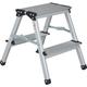 Keraiz 2 Step Ladder - 45cm Aluminium Build Step Stool Ladder | Small Step Foldable 2 Step Ladder | Sturdy & Strong Build, Easy to Store, Collapsible Step Ladder