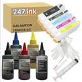 247.ink 26XL Sublimation Starter Kit Compatible with Epson Expression Premium XP-620 XP-610 XP-605 XP-510 XP-600 XP-615 XP-710 XP-720 XP-810 Printers