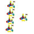 Vaguelly 5 Sets Blocks Sorting Toy Playset Kids Sorting Rainbow Stacking Toy Sorting and Stacking Games Sorting Toys Sorting and Stacking Toys Geometry Block Child Wooden Puzzle