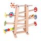 Luwecf Ball Ramp Maze Running Track, Ball Run Toy,Learning Wooden Ball Drop Toy