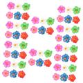 Healeved 60 Pcs Girl Hair Clips Hibiscus Flower Hair Clip Hair Clips for Girls Flower Hair Clips for Women Hawaiian Flower Hair Accessories Hair Barrettes Wedding Orchid Seaside Bohemia