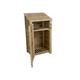 Arbor Garden Solutions wooden log store 6ft with door, firewood storage (W-99cm, H-180cm, D-88cm), natural finish (With kindling shelf)