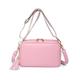 NICOLE & DORIS Crossbody Bag for Women Simple Shoulder Bag PU Leather Satchel Bag with Tassel Phone Bags Over Shoulder Bag Purse Handbags with 2 Straps Pink