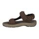 Clarks Saltway Trail Leather Sandals In Dark Brown Standard Fit Size 8.5