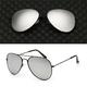 DOYEFZQC sunglasses mens New Sunglasse Woman Alloy Frame Mirror Sun Glasses Female Male Eyewear For Men-Black Silver Mercury