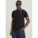 Poloshirt G-STAR RAW "Poloshirt Dunda slim stripe" Gr. L, schwarz (dk black) Herren Shirts Kurzarm