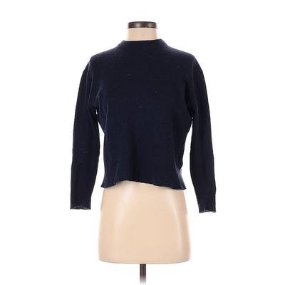 360 Cashmere Cashmere Pullover Sweater: Blue Color Block Sweaters & Sweatshirts - Women's Size X-Small