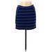 Gap Casual Mini Skirt Mini: Blue Stripes Bottoms - Women's Size Small