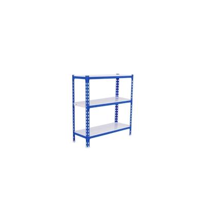 PROREGAL Schwerlastregal SMALL METAL SHARK | HxBxT 100x100x40cm | Fachlast 180kg | Blau-Weiß | Regal Standregal Werkstattregal Lagerregal Image