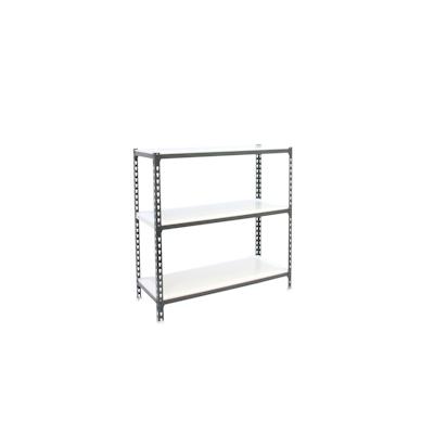 PROREGAL Schwerlastregal BABY METAL SHARK | HxBxT 90x100x50cm | Fachlast 180kg | Anthrazit-Weiß | Regal Standregal Werkstattregal Lagerregal Image