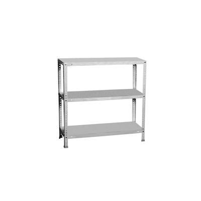 PROREGAL Schraubregal PANDA MINI | HxBxT 90x90x40cm | Fachlast 100kg | Verzinkt | Regal Standregal Werkstattregal Lagerregal Kellerregal Image