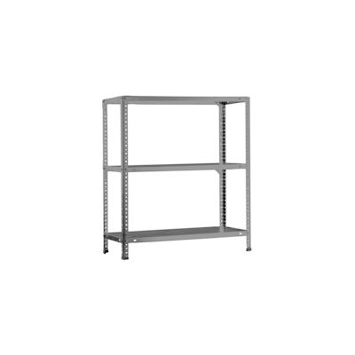 PROREGAL Schraubregal PANDA SMALL | HxBxT 100x110x40cm | Fachlast 90kg | Grau | Regal Standregal Werkstattregal Lagerregal Kellerregal Image