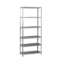 PROREGAL Schraubregal PANDA TALL | HxBxT 200x90x50cm | 6 Fachböden | Fachlast 100kg | Verzinkt | Regal Standregal Aufbewahrungsregal Image