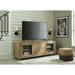 Signature Design by Ashley Rencott Light Brown 80" TV Stand for TVs up to 92" - 79.63" W x 20" D x 28" H