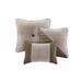 Gracie Mills Barlow 7-Piece Comforter Set in Taupe and Chocolate Brown