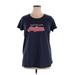 Soft as a Grape for Motherhood Short Sleeve T-Shirt: Blue Tops - Women's Size X-Large