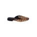 Birdies Mule/Clog: Tan Leopard Print Shoes - Women's Size 6 1/2 - Almond Toe