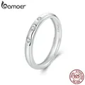 BAMOER-Alliance Moissanite en argent regardé 925 matiques d'éternité plaqué or blanc diamant de