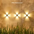 Applique Murale Solaire à 12 LED Imperméable à Quatre Feuilles de Type Everver Luminaire Décoratif