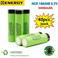 Batteries rechargeables au lithium pour lampe de poche batterie de charge 100% batterie 3.7 mAh