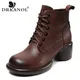 DRKANadvocate-Bottes de rinçage à talons hauts pour femme cuir véritable plate-forme à talons